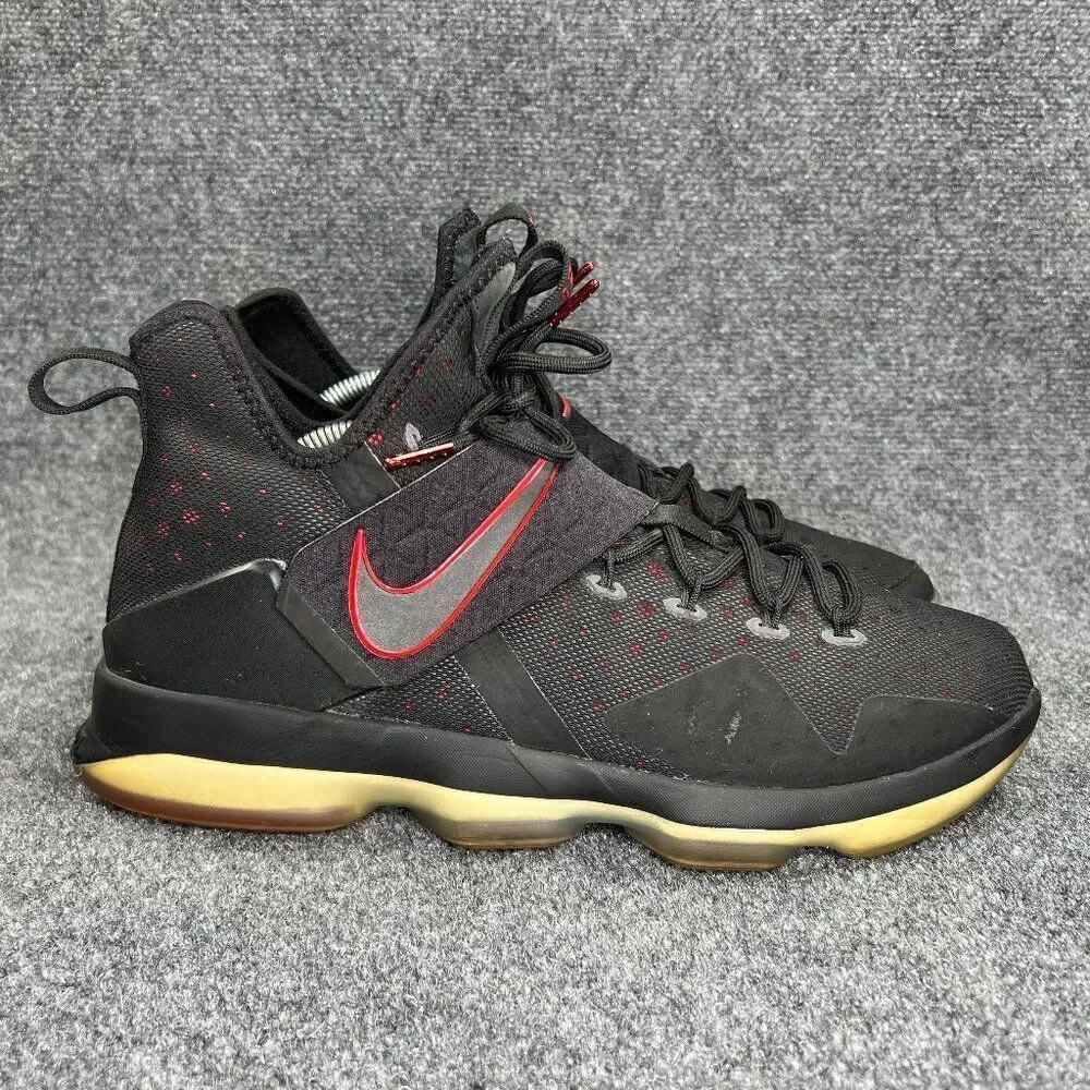 Nike Lebron 14 Bread Men's Size 12 Black Red‎ Basketball Shoes